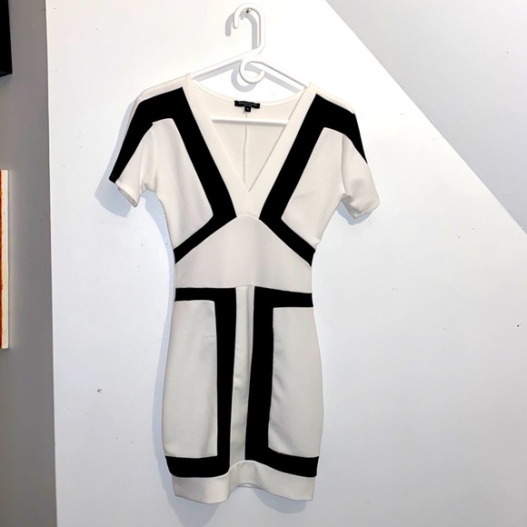 Black and White Mini Dress - Picture 1 of 4